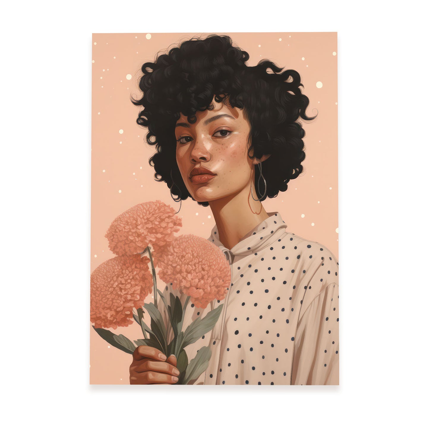 Nacnic Lady Flowie Lamina Decorativa