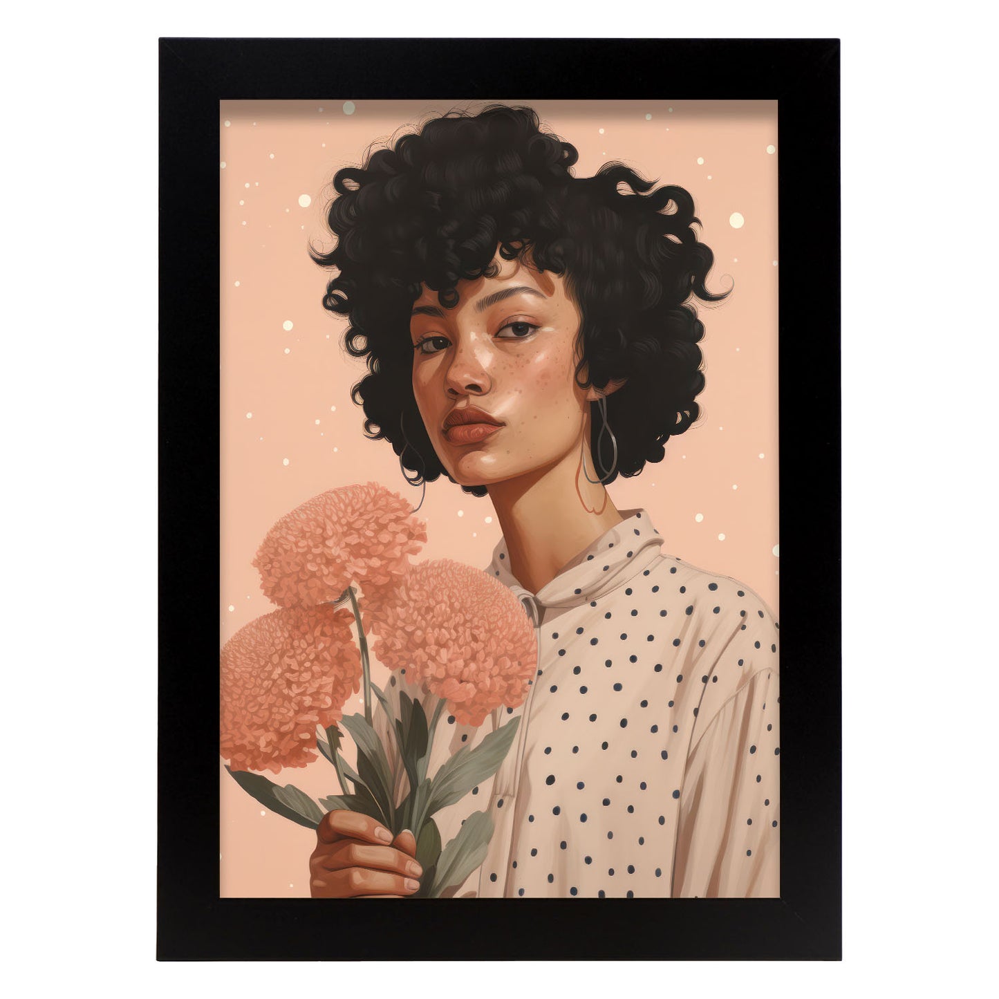 Nacnic Lady Flowie Lamina Decorativa