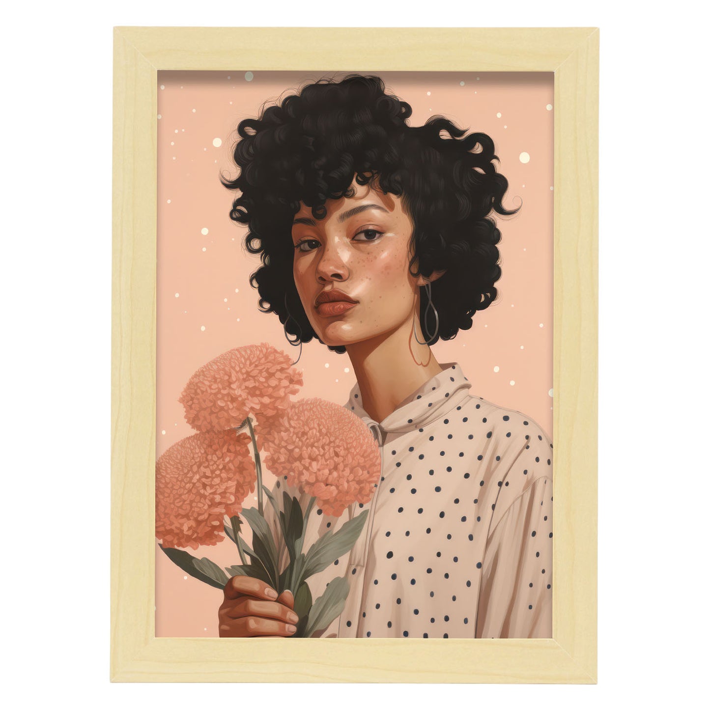 Nacnic Lady Flowie Lamina Decorativa