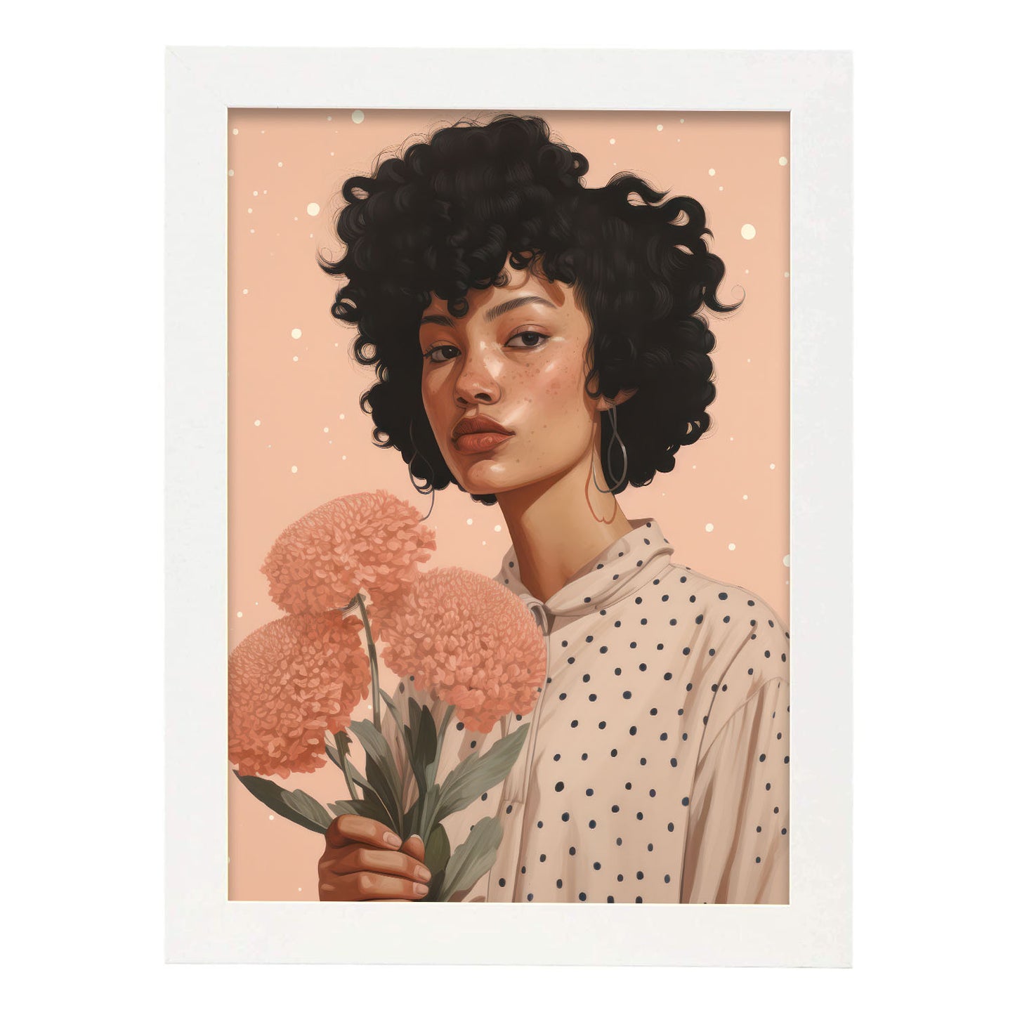 Nacnic Lady Flowie Lamina Decorativa