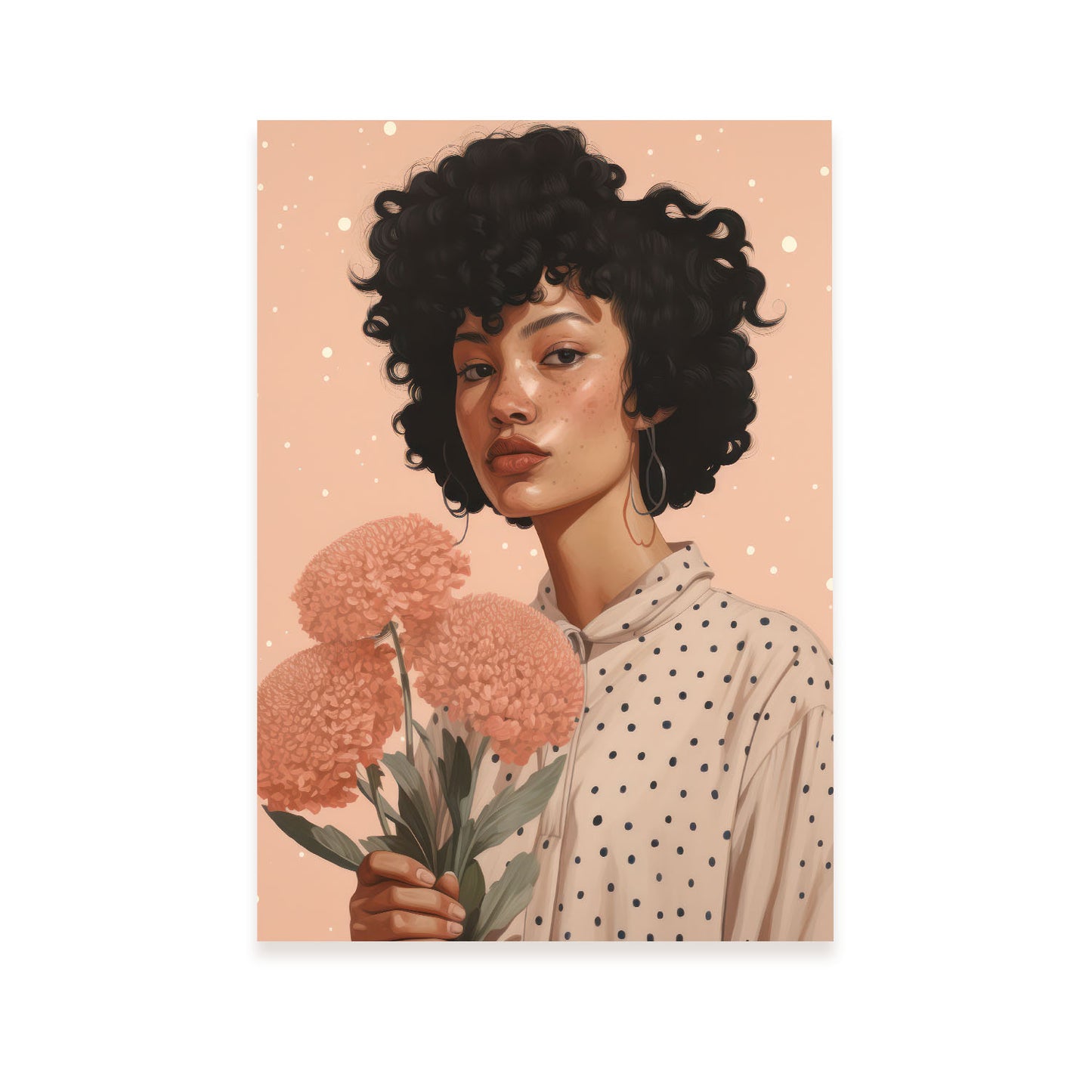 Nacnic Lady Flowie Lamina Decorativa