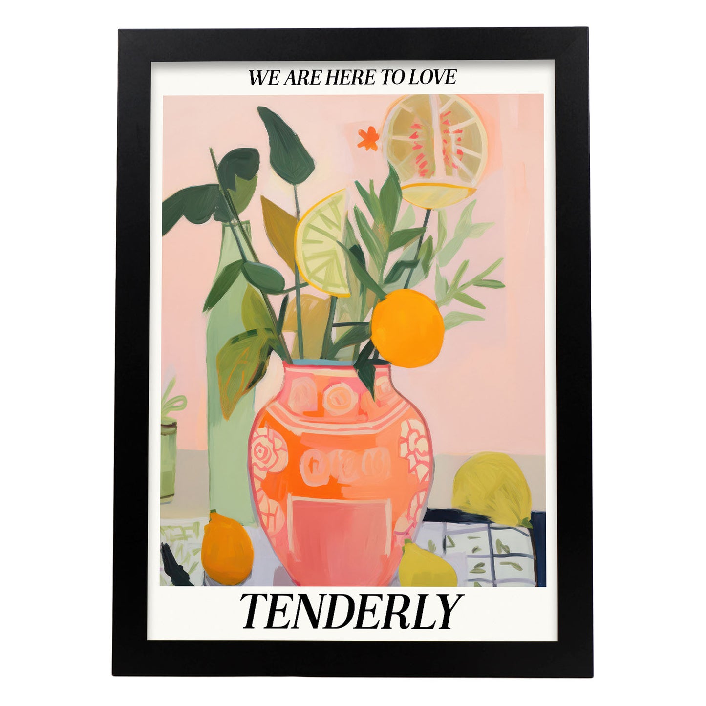 Nacnic Con ternura Lamina. En Jarrón de flores ecléctico. Estampados decorativos estéticos para su sala de estar, dormitorio, hogar