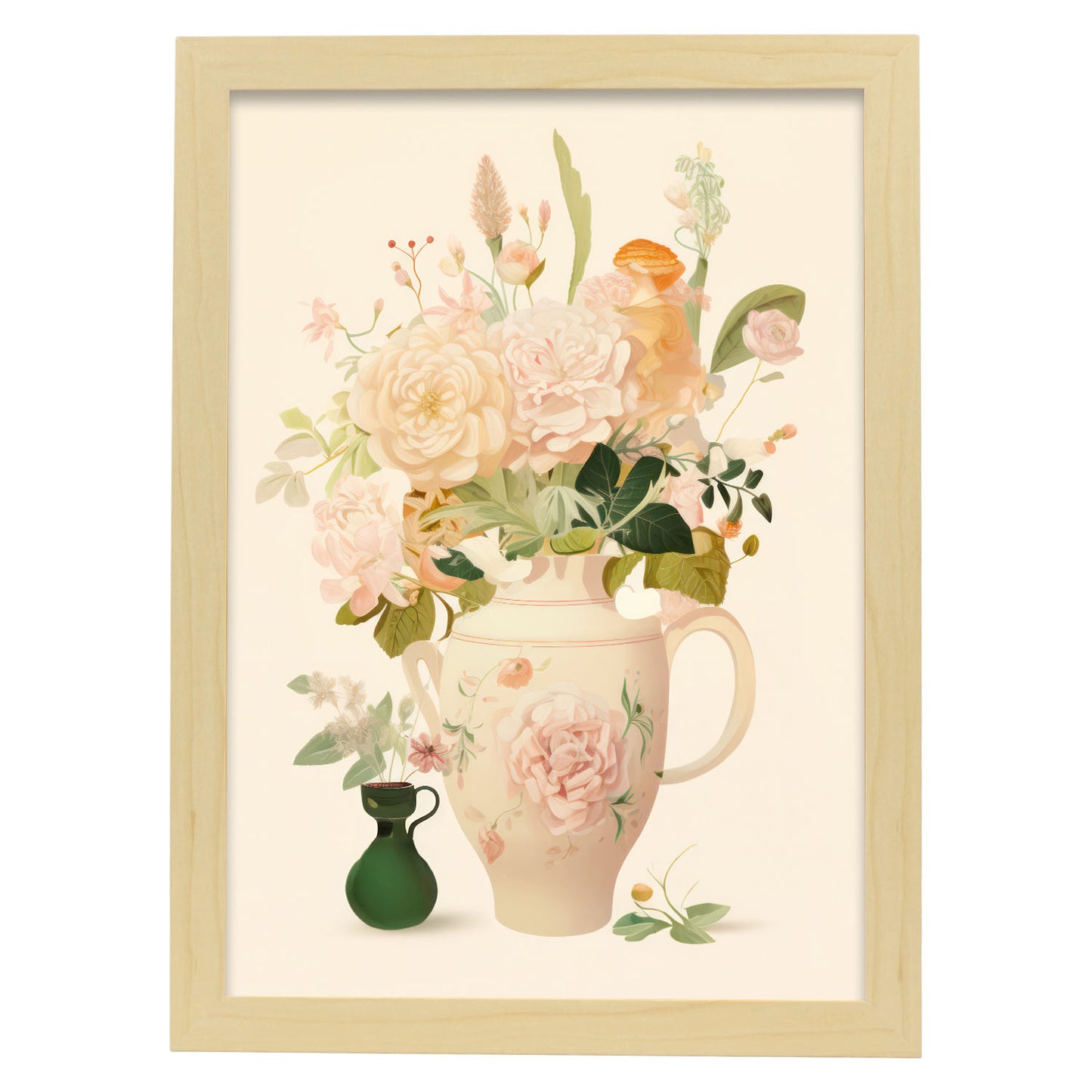 Nacnic Florero Lamina. En Jarrón de flores ecléctico. Estampados decorativos estéticos para su sala de estar, dormitorio, hogar
