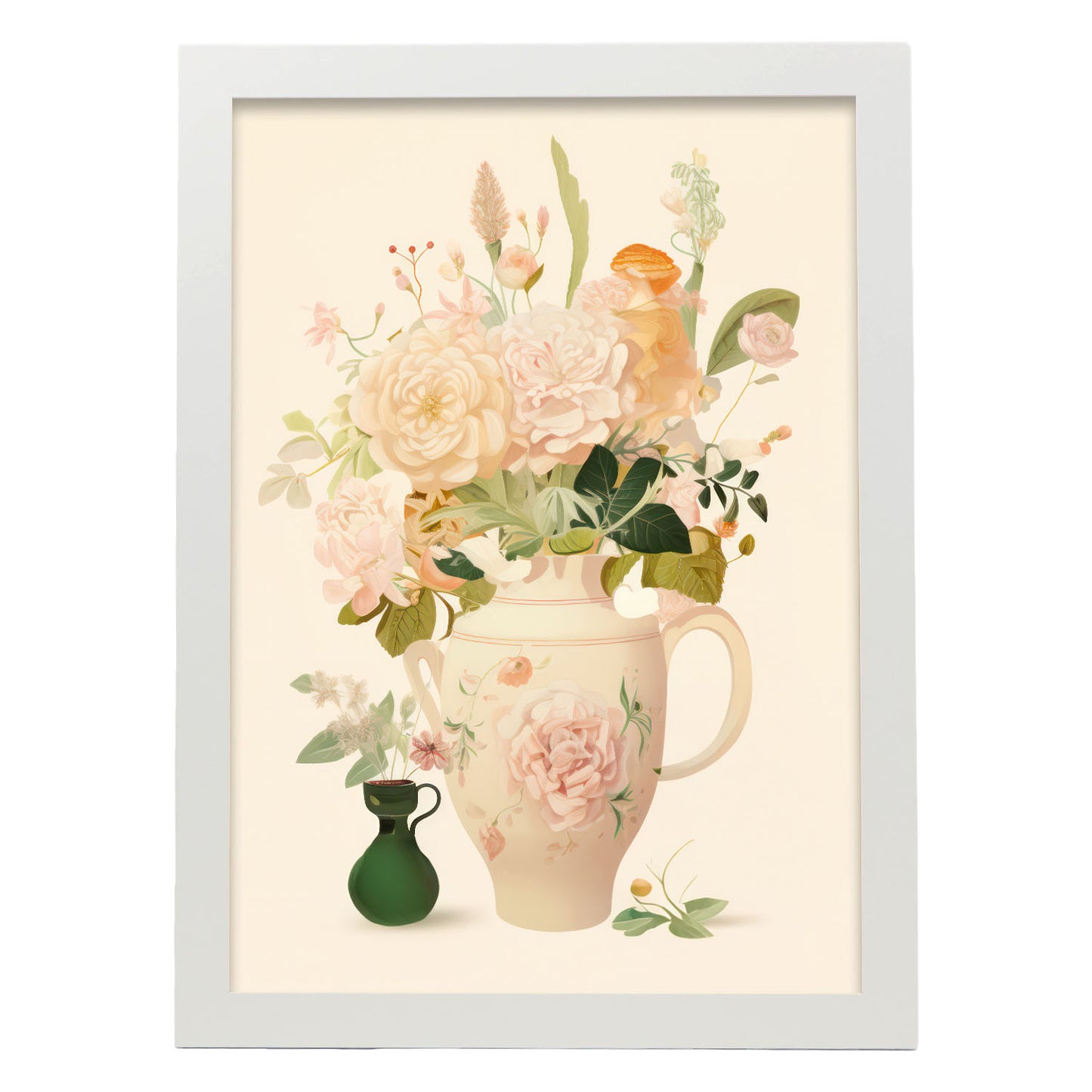 Nacnic Florero Lamina. En Jarrón de flores ecléctico. Estampados decorativos estéticos para su sala de estar, dormitorio, hogar