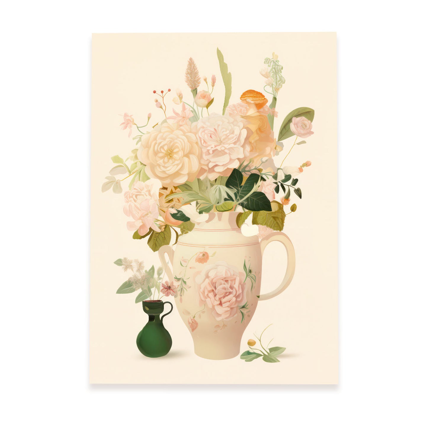 Nacnic Florero Lamina. En Jarrón de flores ecléctico. Estampados decorativos estéticos para su sala de estar, dormitorio, hogar