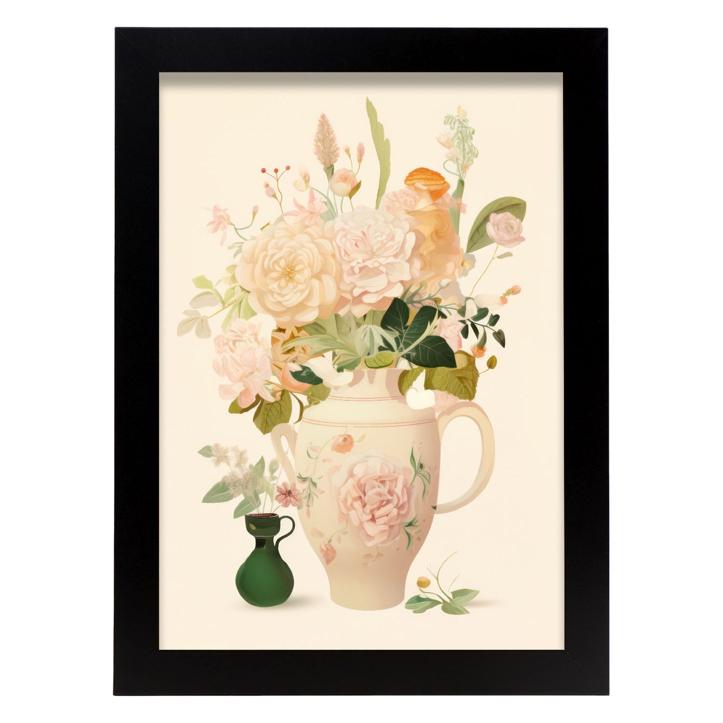Nacnic Florero Lamina. En Jarrón de flores ecléctico. Estampados decorativos estéticos para su sala de estar, dormitorio, hogar