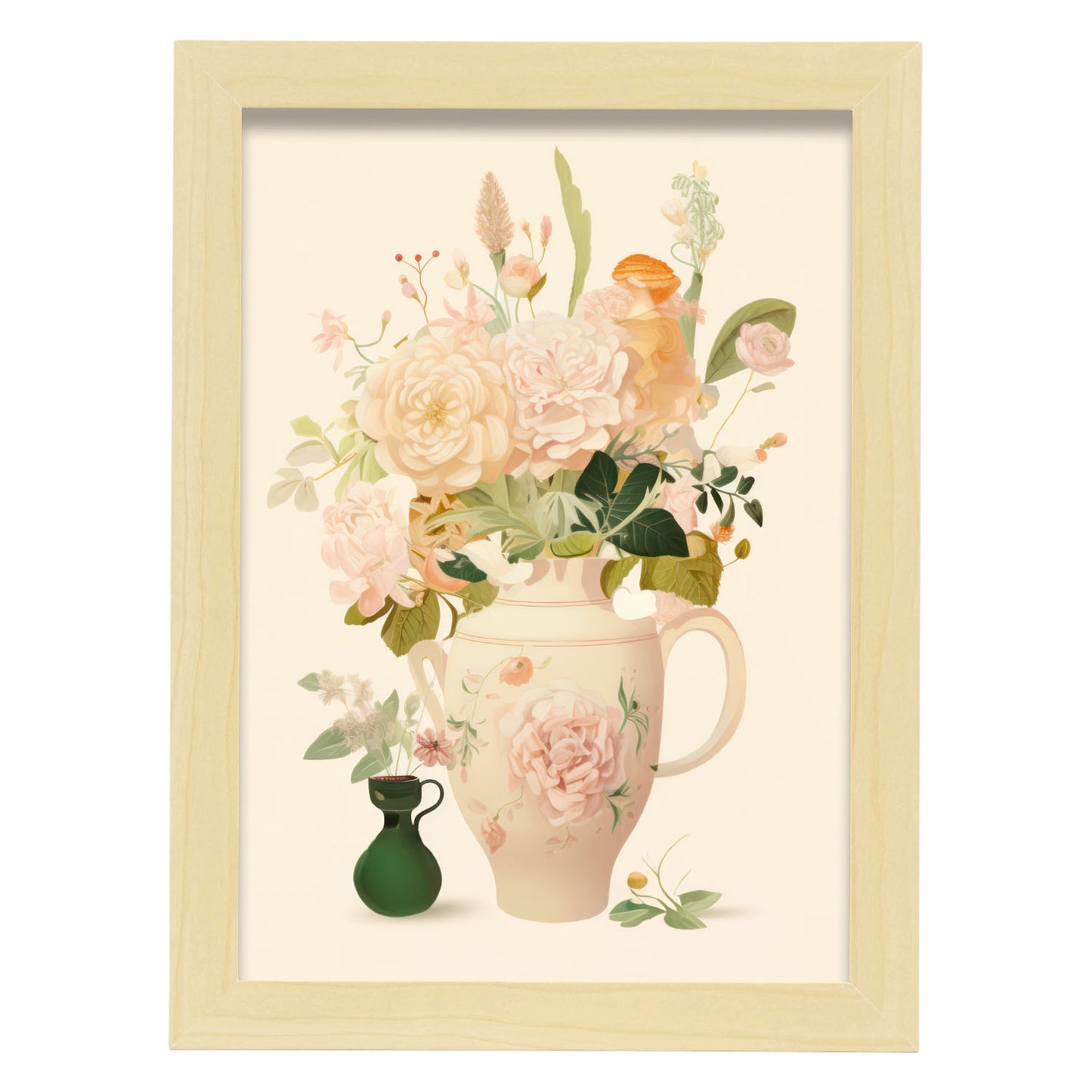 Nacnic Florero Lamina. En Jarrón de flores ecléctico. Estampados decorativos estéticos para su sala de estar, dormitorio, hogar