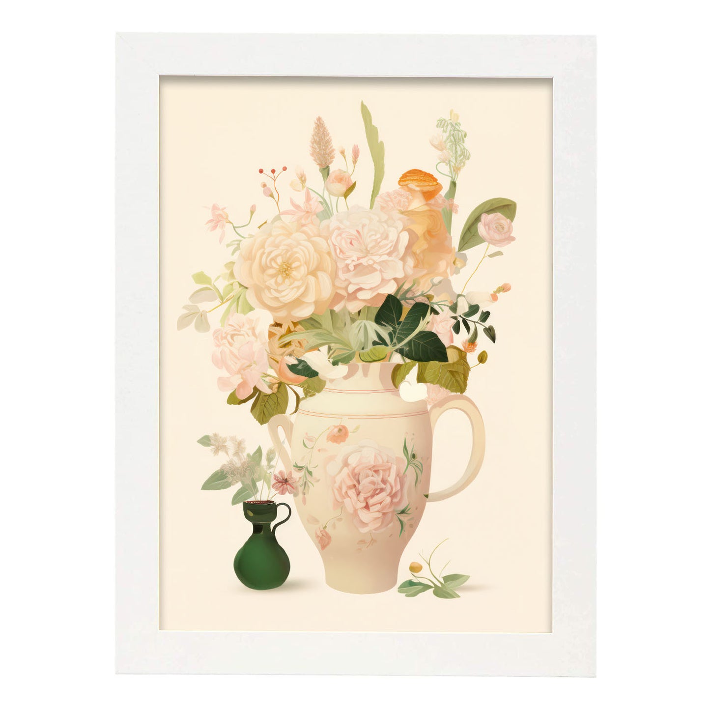 Nacnic Florero Lamina. En Jarrón de flores ecléctico. Estampados decorativos estéticos para su sala de estar, dormitorio, hogar