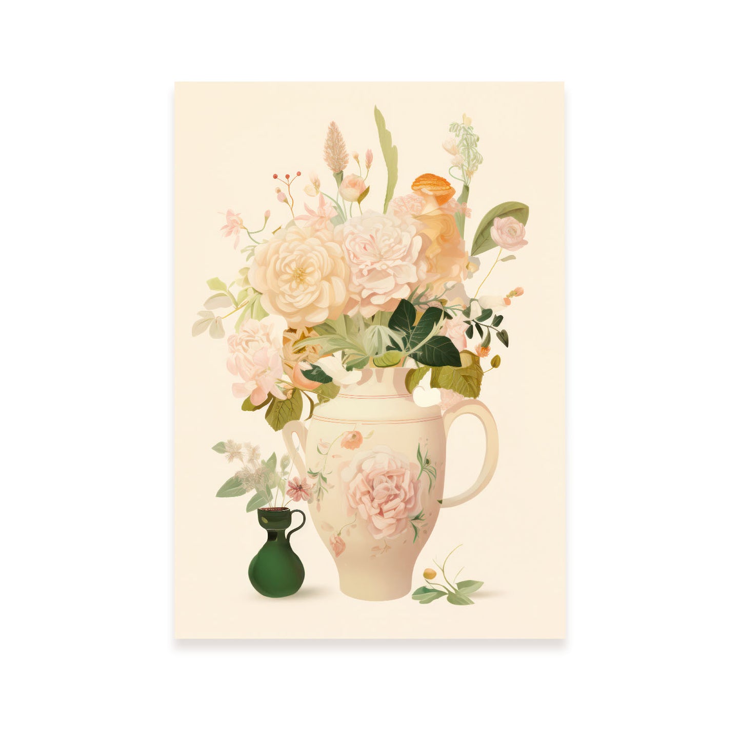 Nacnic Florero Lamina. En Jarrón de flores ecléctico. Estampados decorativos estéticos para su sala de estar, dormitorio, hogar
