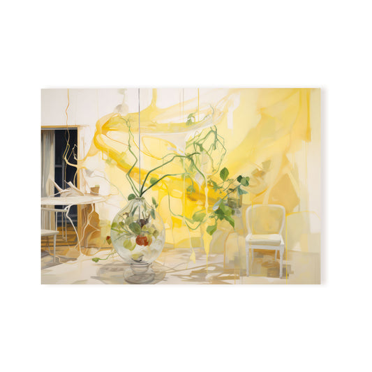 Lamina Nacnic Jarrón de Crocus Amarillo