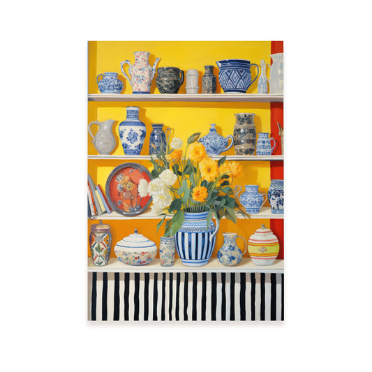 Lamina Nacnic Porcelana Abigarrada en Amarillo