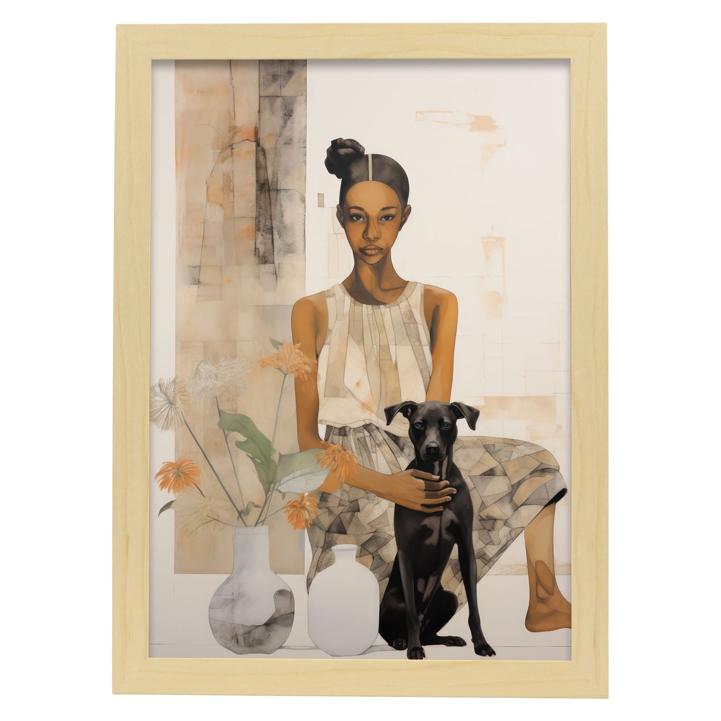 Lámina Nacnic Belleza Negra de Feminidad Ecléctica