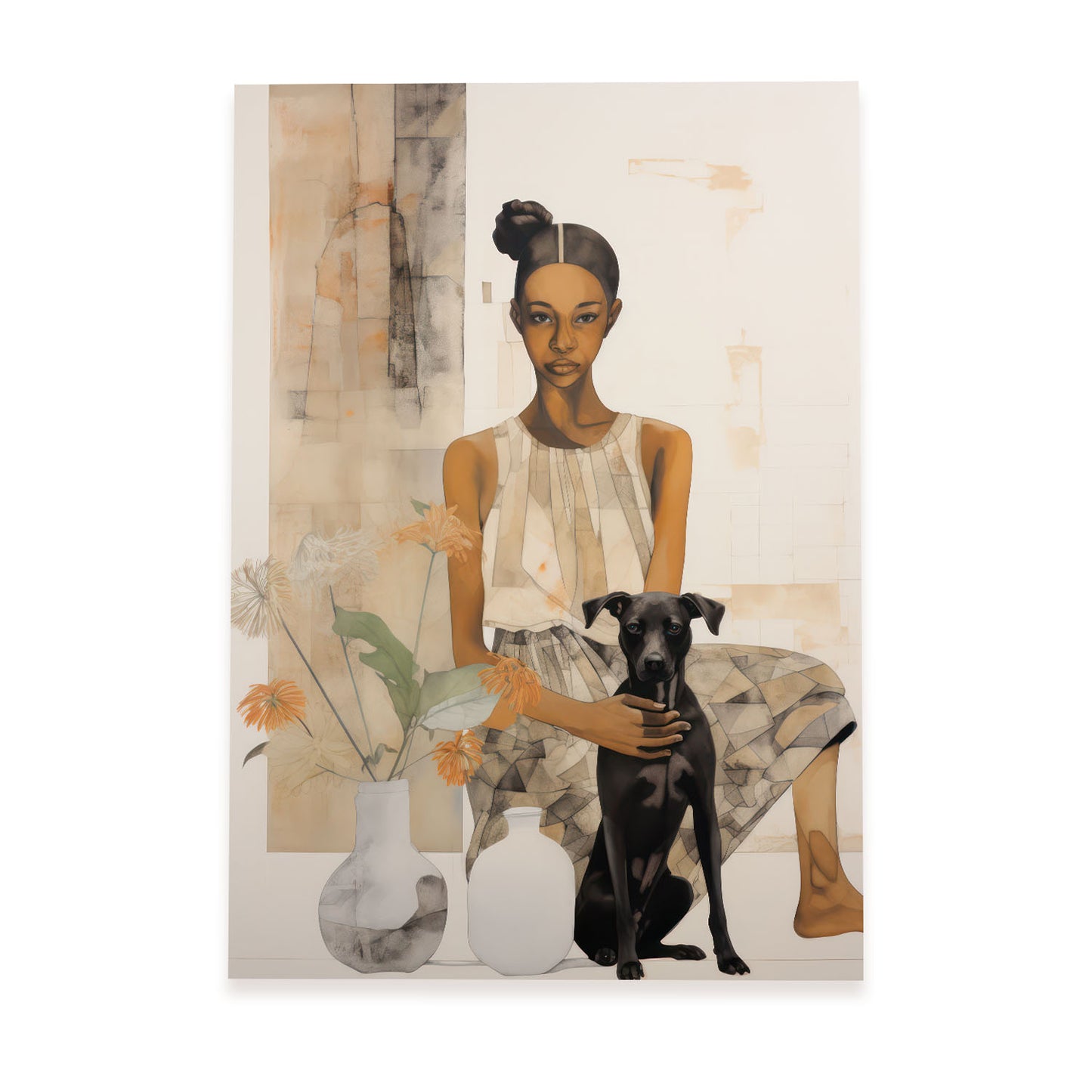 Lámina Nacnic Belleza Negra de Feminidad Ecléctica