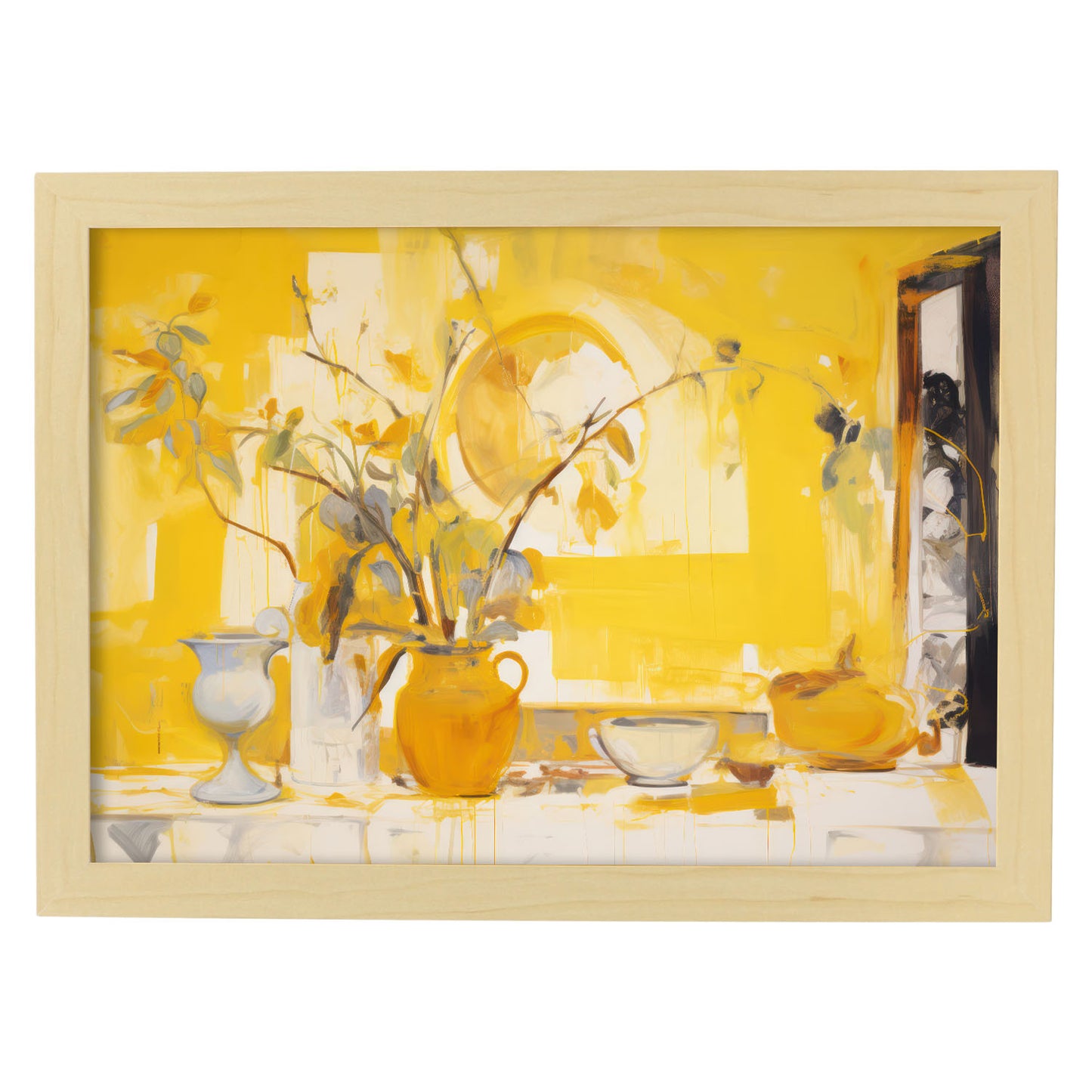 Lámina Nacnic de Jarrón Amarillo