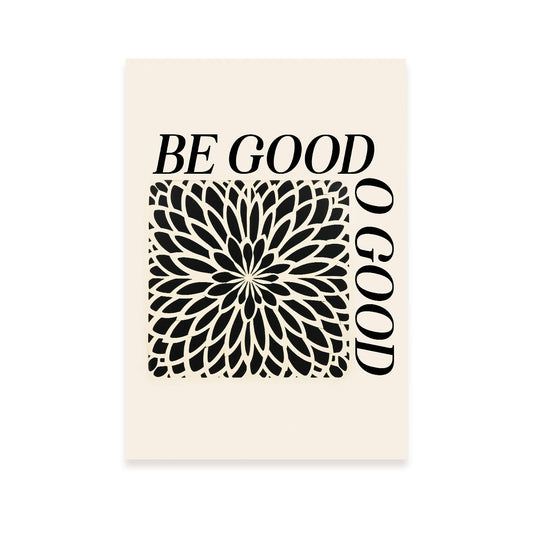 Lámina Nacnic Sé Bueno en Tipografía Ecléctica