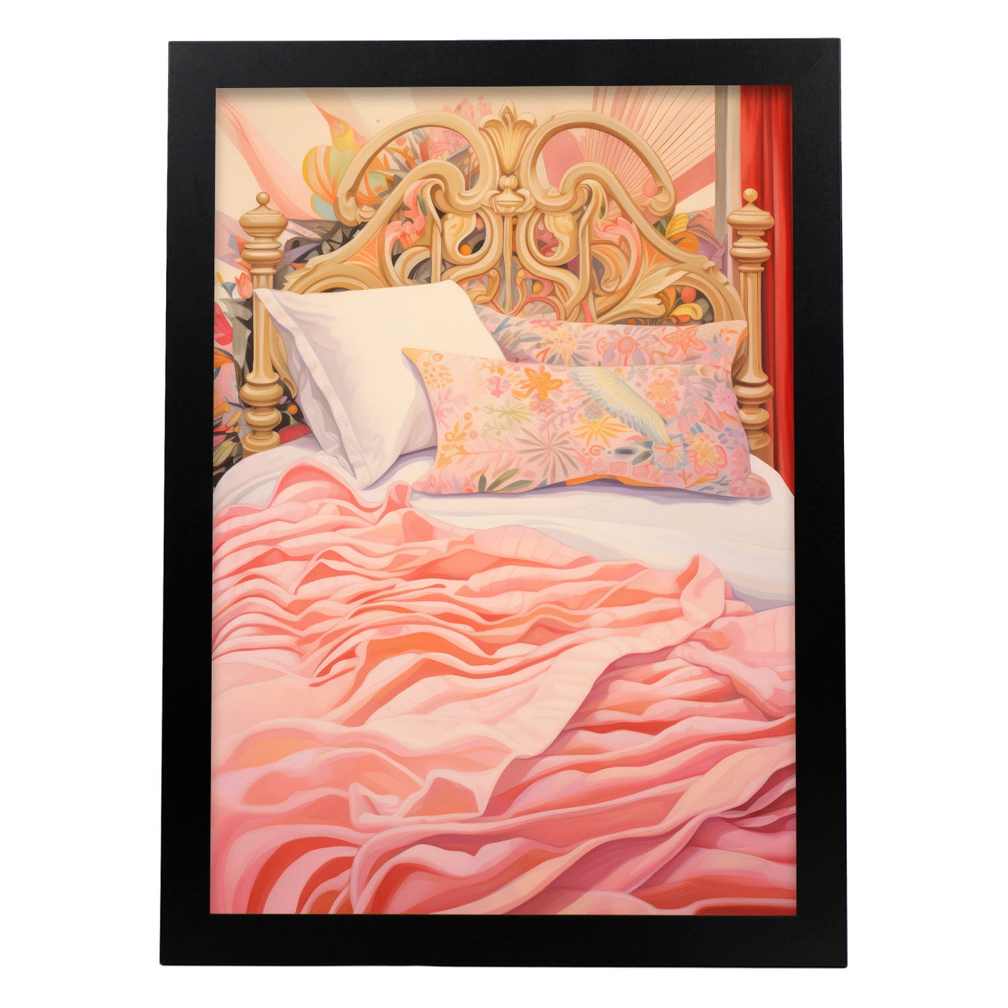 Lamina Elegante Nacnic Cama en Rosa