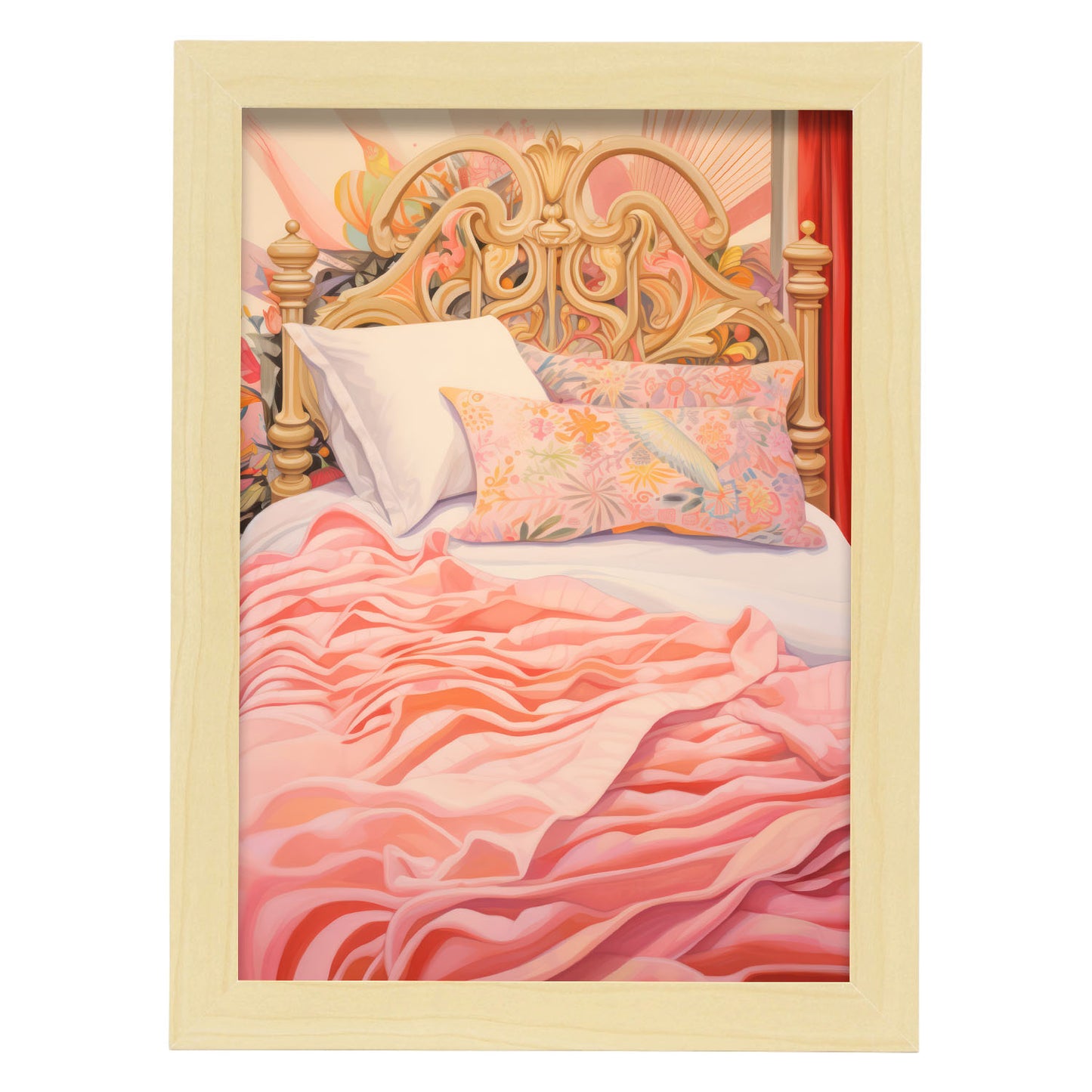 Lamina Elegante Nacnic Cama en Rosa