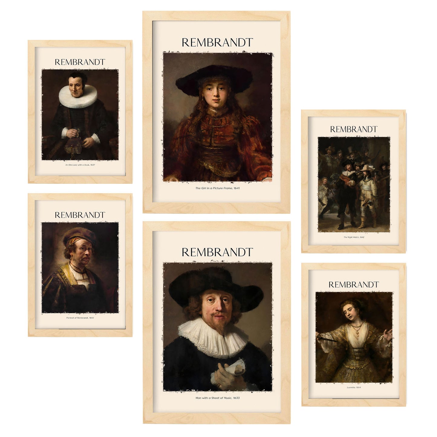 Lámina de Rembrandt Set 6
