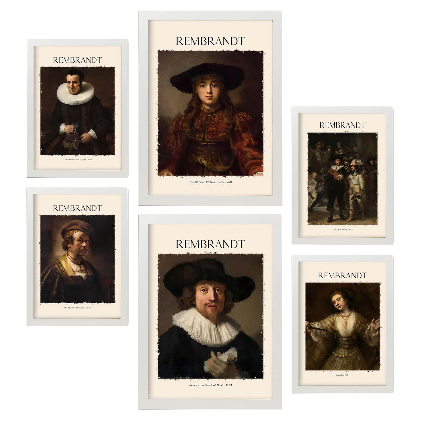 Lámina de Rembrandt Set 6