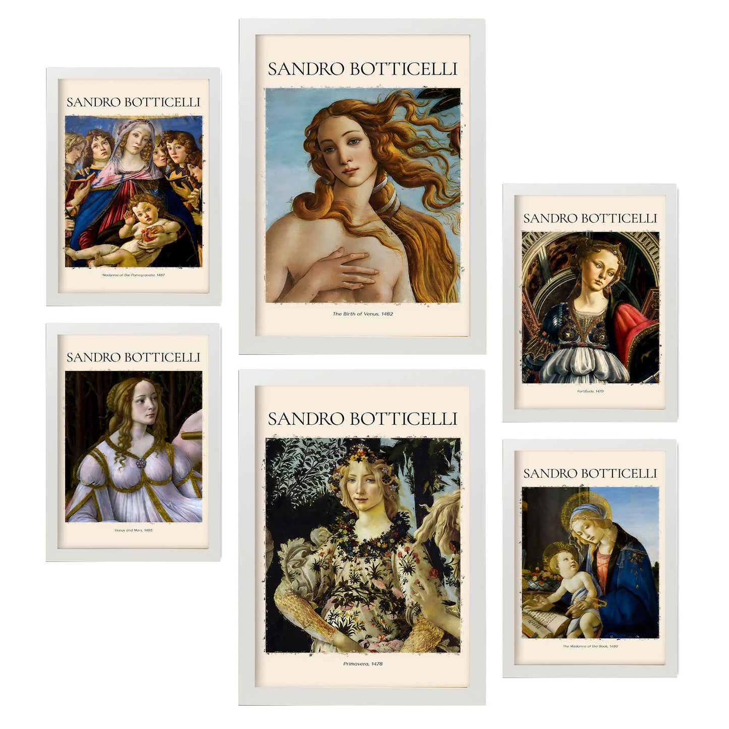 Nacnic Láminas Colección de Obras de Sandro Boticelli