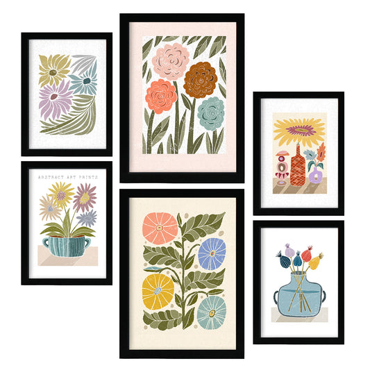 Set de 6 Laminas Bloom de Estilo Étnico Nacnic