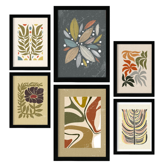 Nacnic Set de 6 Laminas de Planta de Estilo Étnico