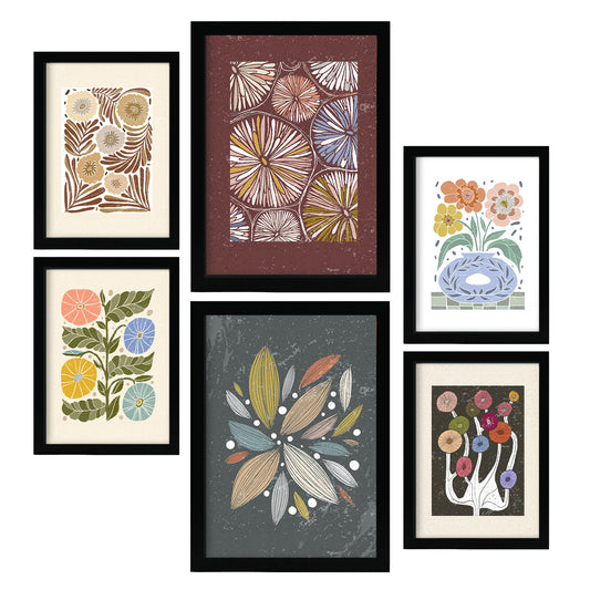 Conjunto Nacnic de 6 Laminas de Estilo Étnico