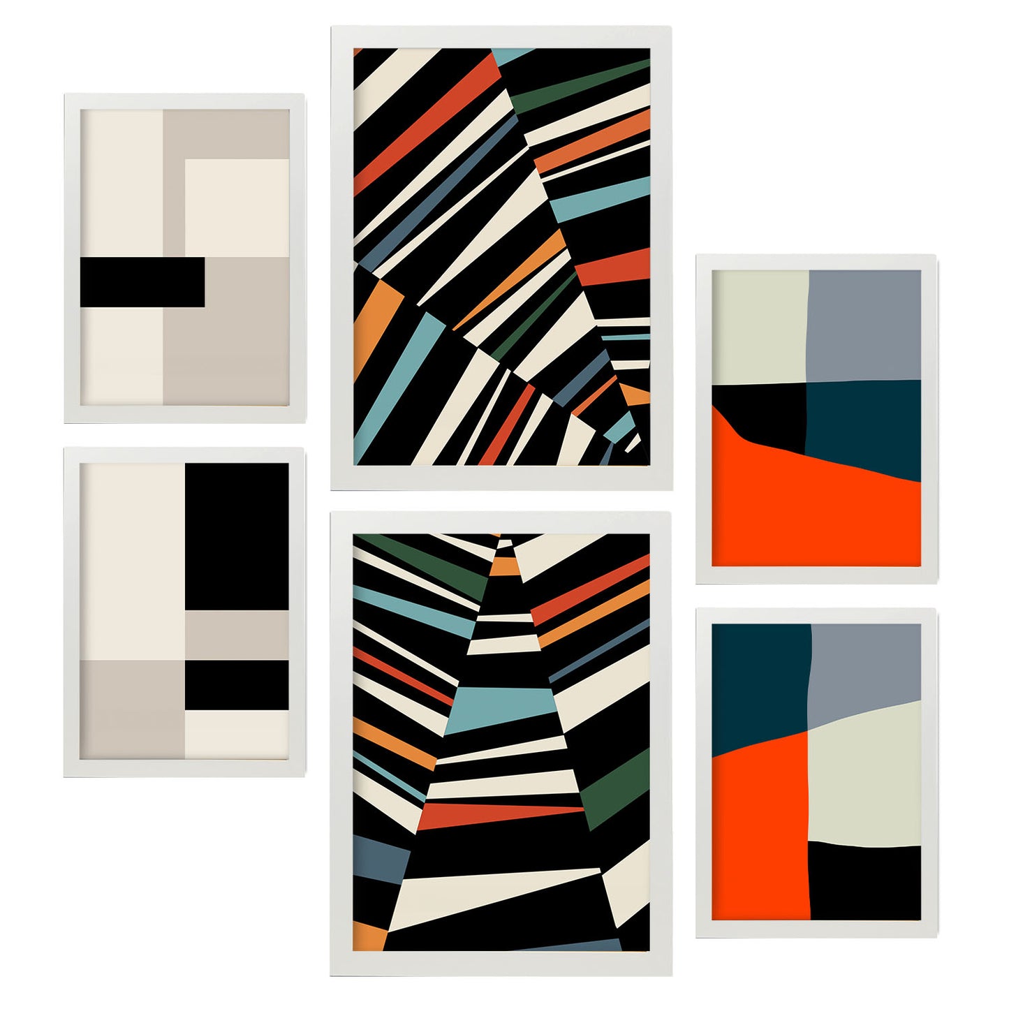 Conjunto de 6 Láminas de Arte Pastiche Nacnic