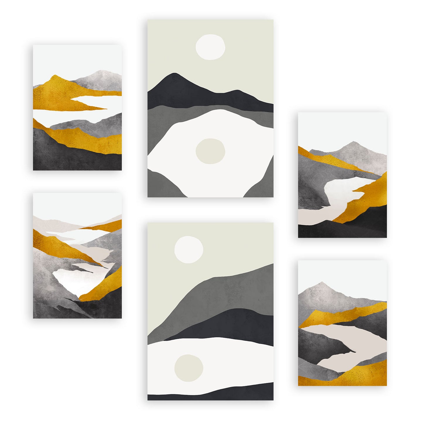 Nacnic Set de 6 Láminas de Montaña y Paisajes Estéticos