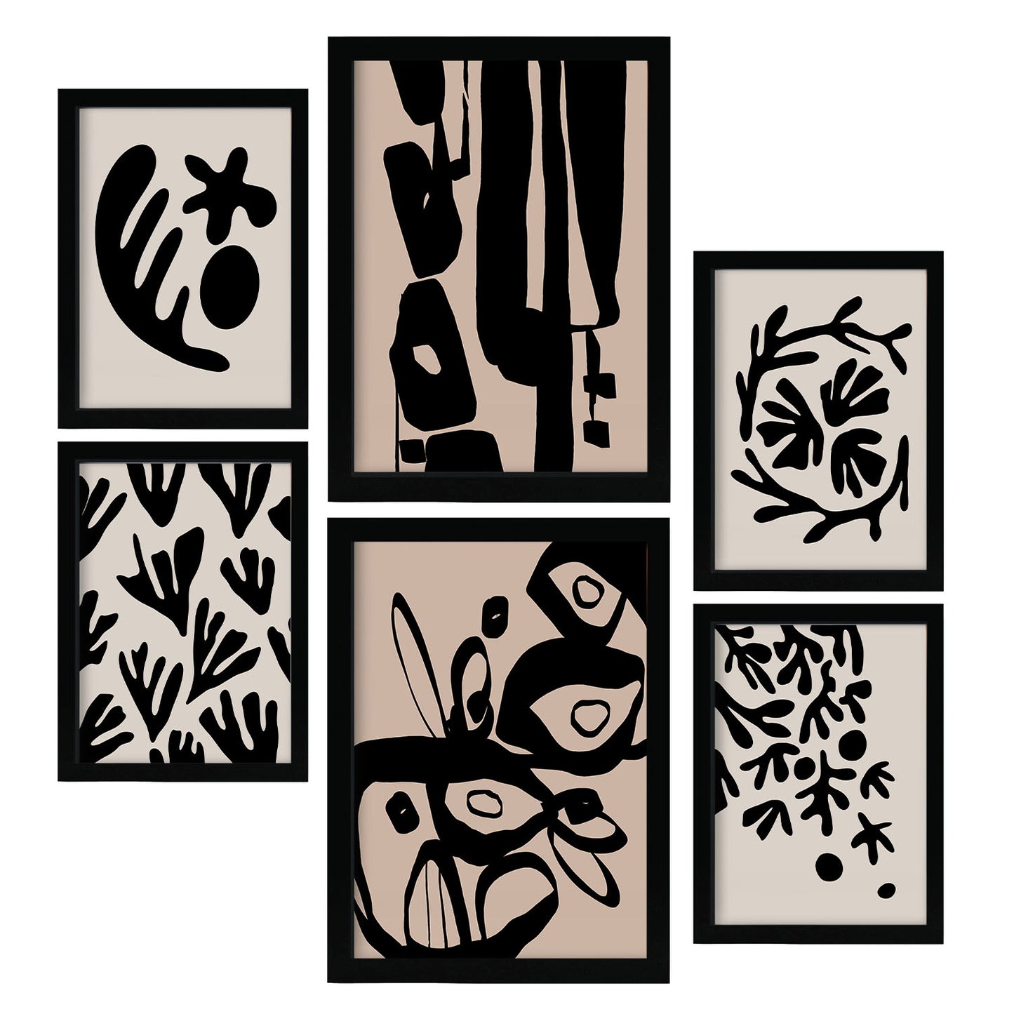 Nacnic Set de 6 Laminas de Diseño Místico en Abstracto de Flores