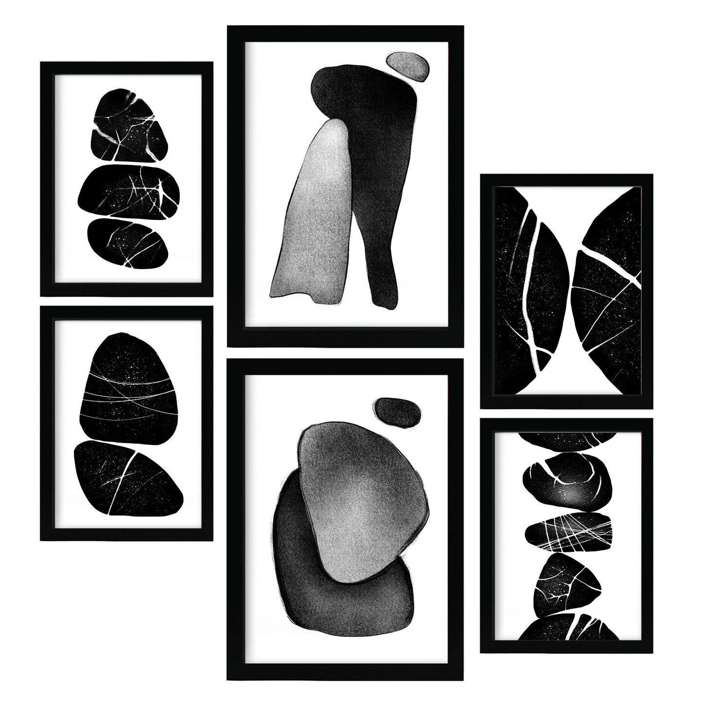 Nacnic Set de 6 Láminas Rocas Palladianas Abstractas