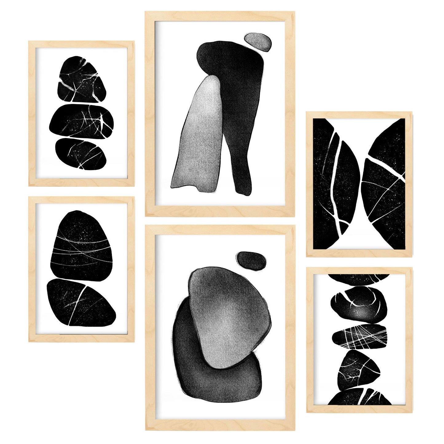 Nacnic Set de 6 Láminas Rocas Palladianas Abstractas