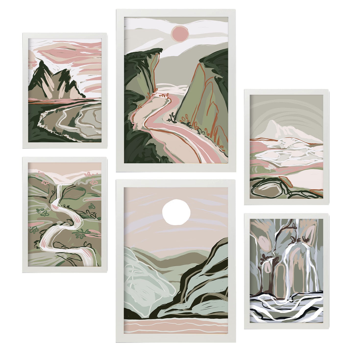 Nacnic Set de 6 Posters de Naturaleza Compleja 1
