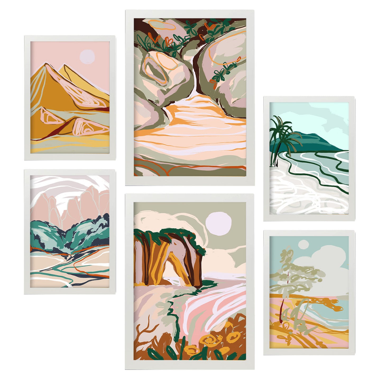 Nacnic Set de 6 Posters de Naturaleza Compleja 2