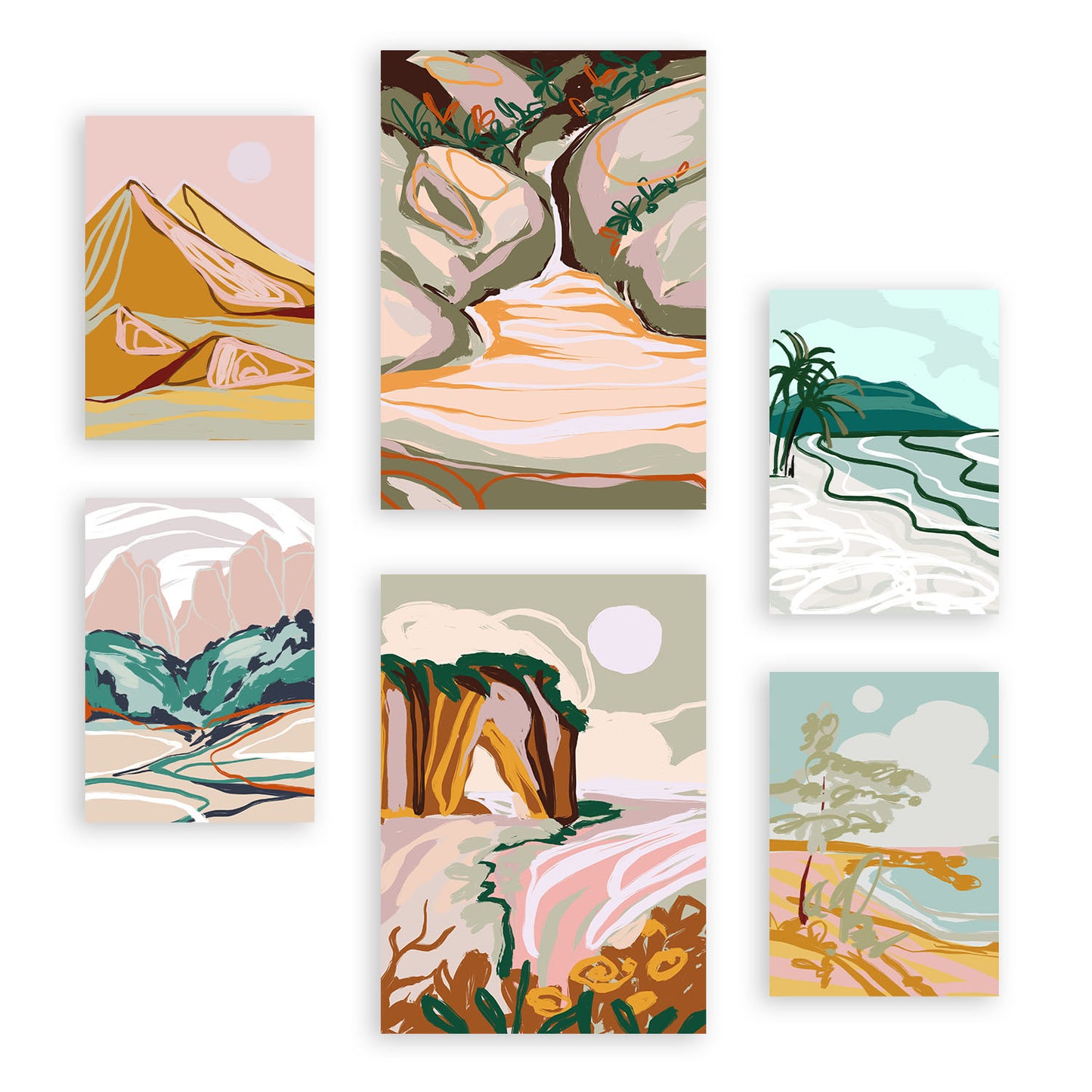 Nacnic Set de 6 Posters de Naturaleza Compleja 2