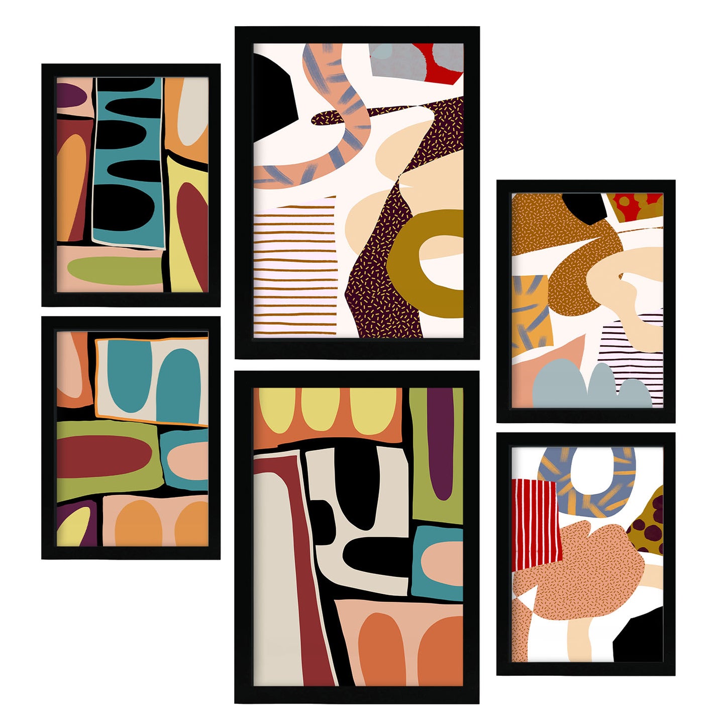 Nacnic Set de 6 Posters Resúmenes Coloridos y Deslumbrantes