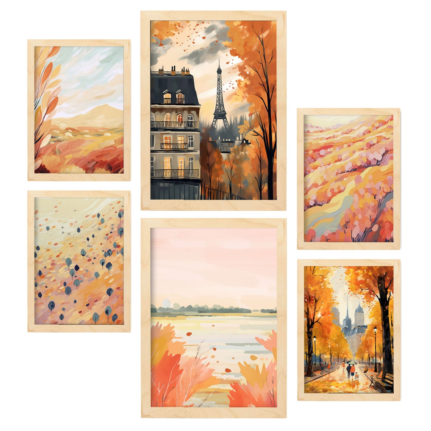 Set de 6 Láminas Nacnic de París Afueras