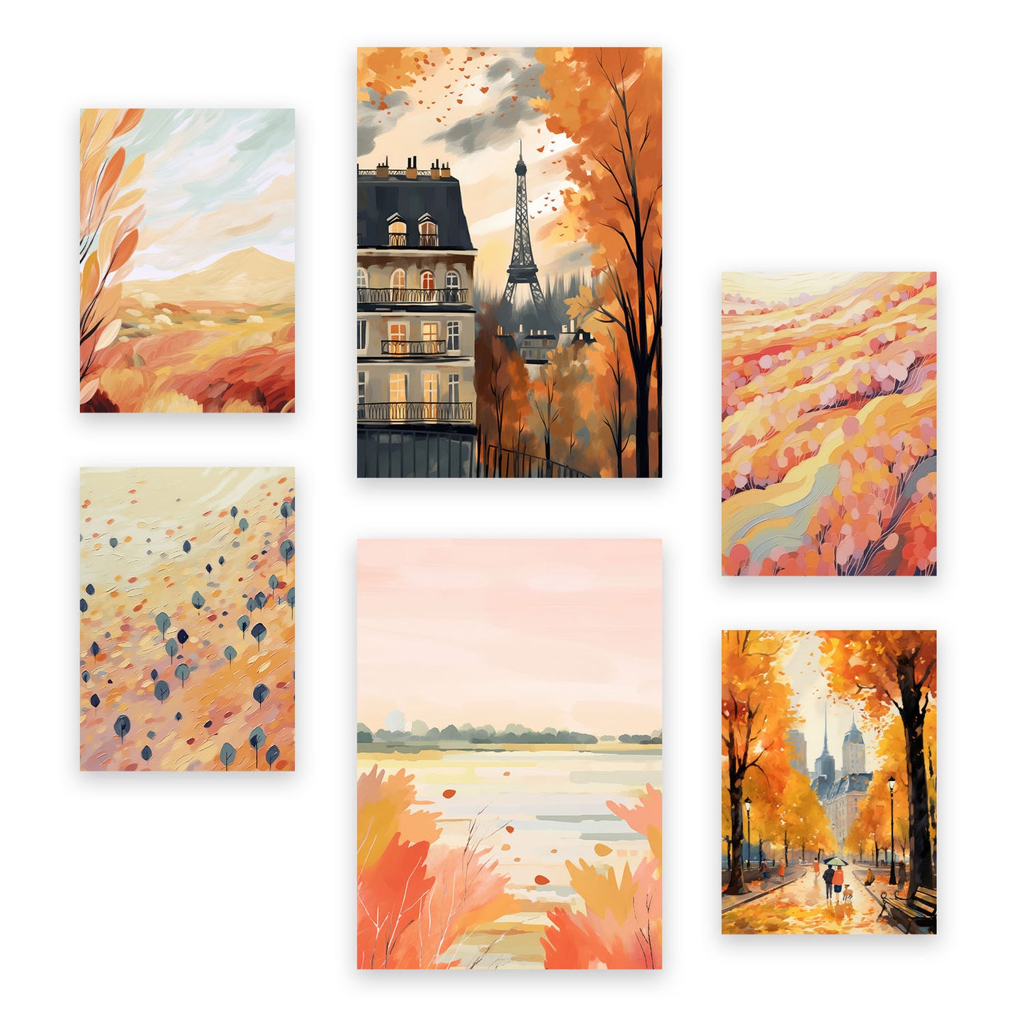 Set de 6 Láminas Nacnic de París Afueras