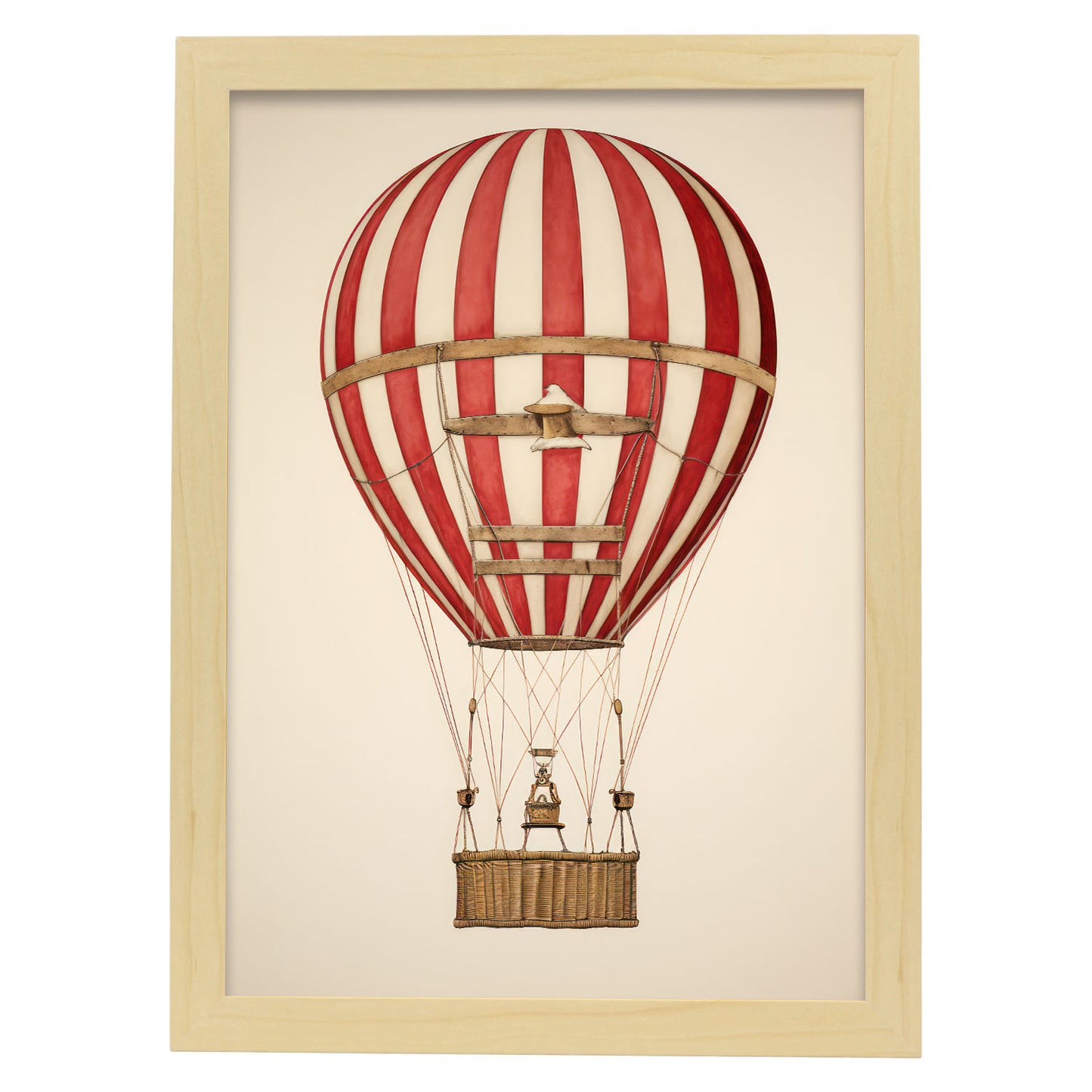 Nacnic Lámina Decorativa con Globo Aéreo