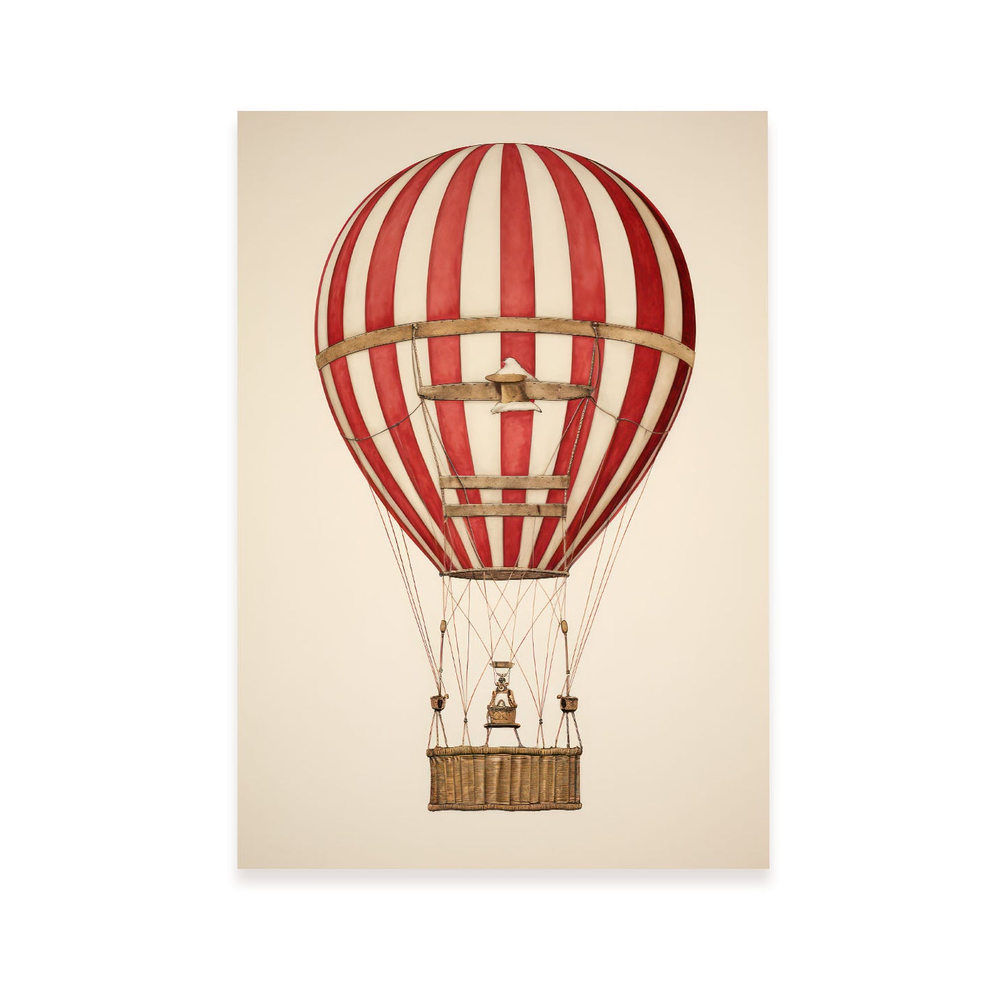 Nacnic Lámina Decorativa con Globo Aéreo