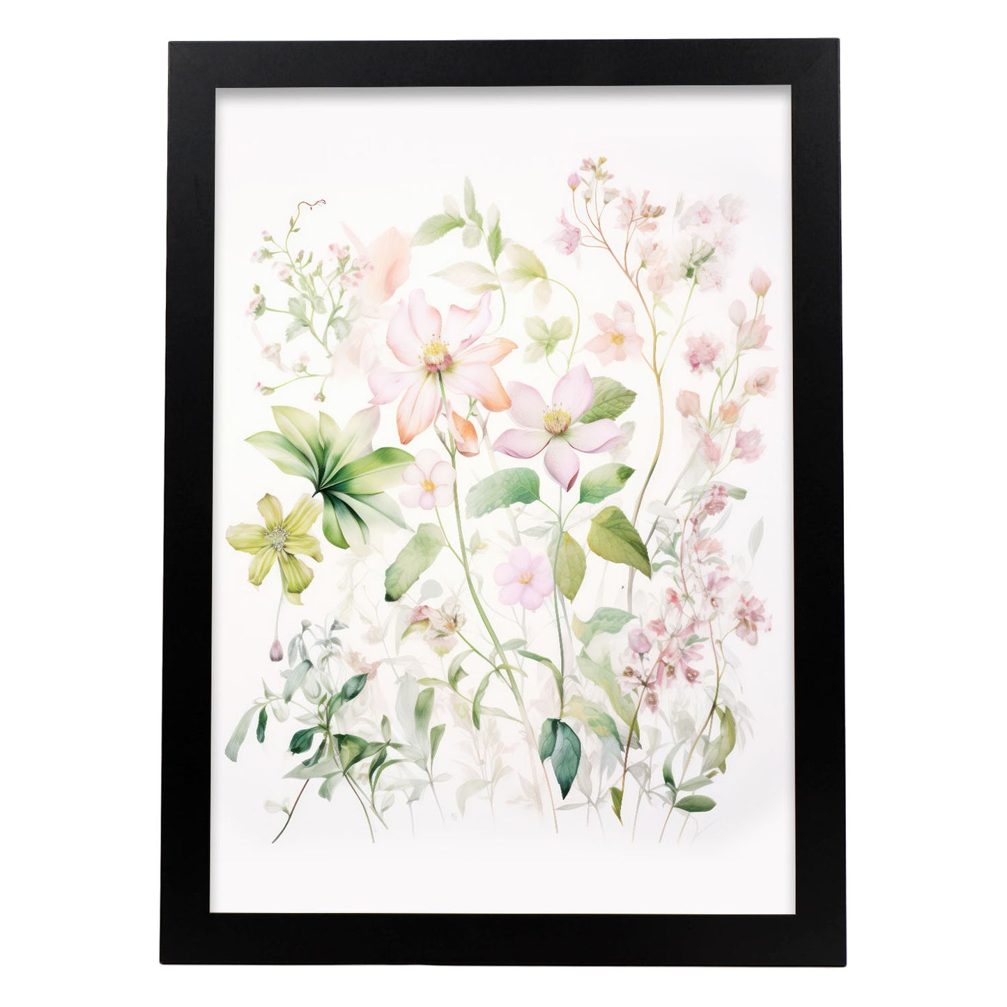 Nacnic Las flores violetas Lamina. En Impresiones de vivero de plantas. Estampados decorativos estéticos para su sala de estar, dormitorio, hogar