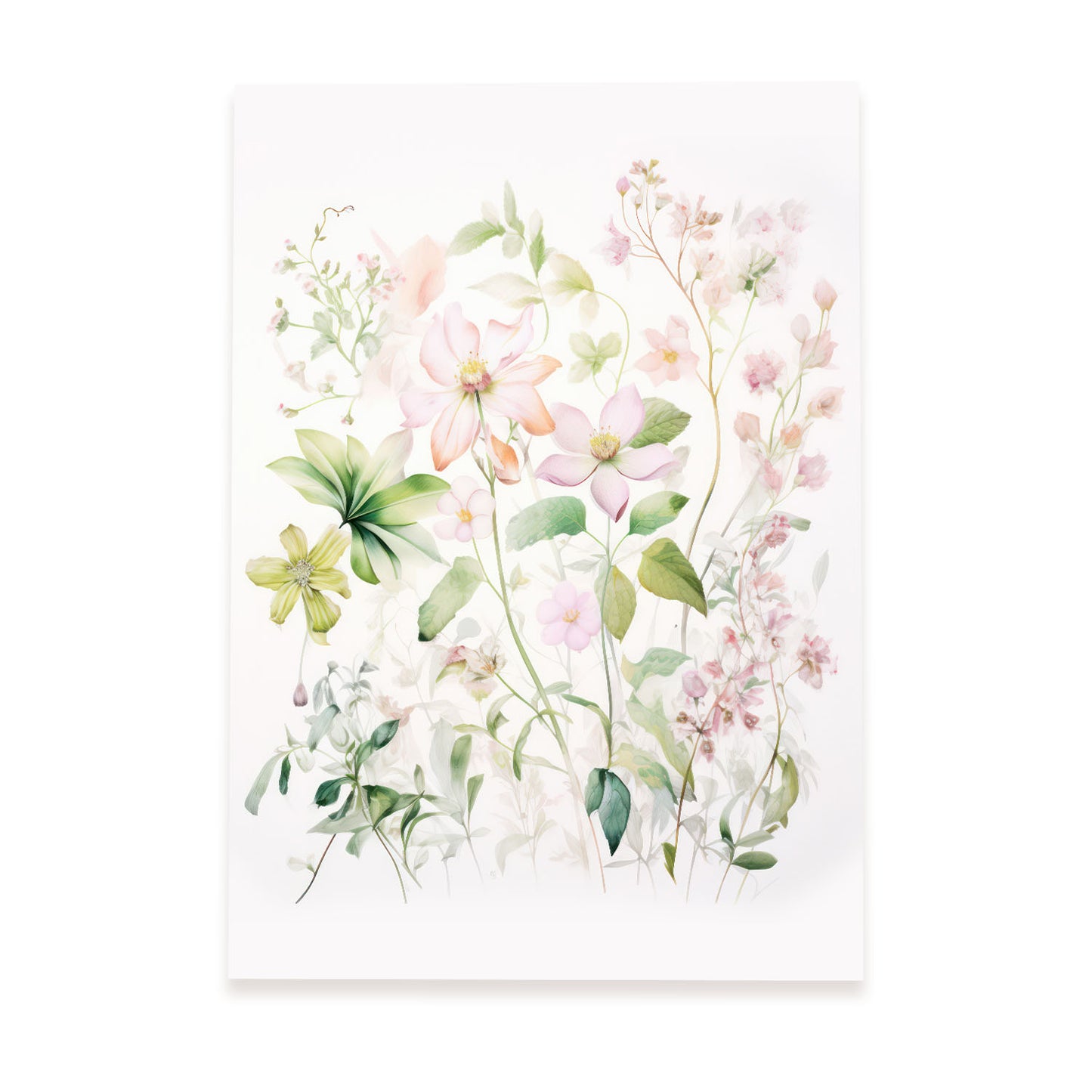 Nacnic Las flores violetas Lamina. En Impresiones de vivero de plantas. Estampados decorativos estéticos para su sala de estar, dormitorio, hogar