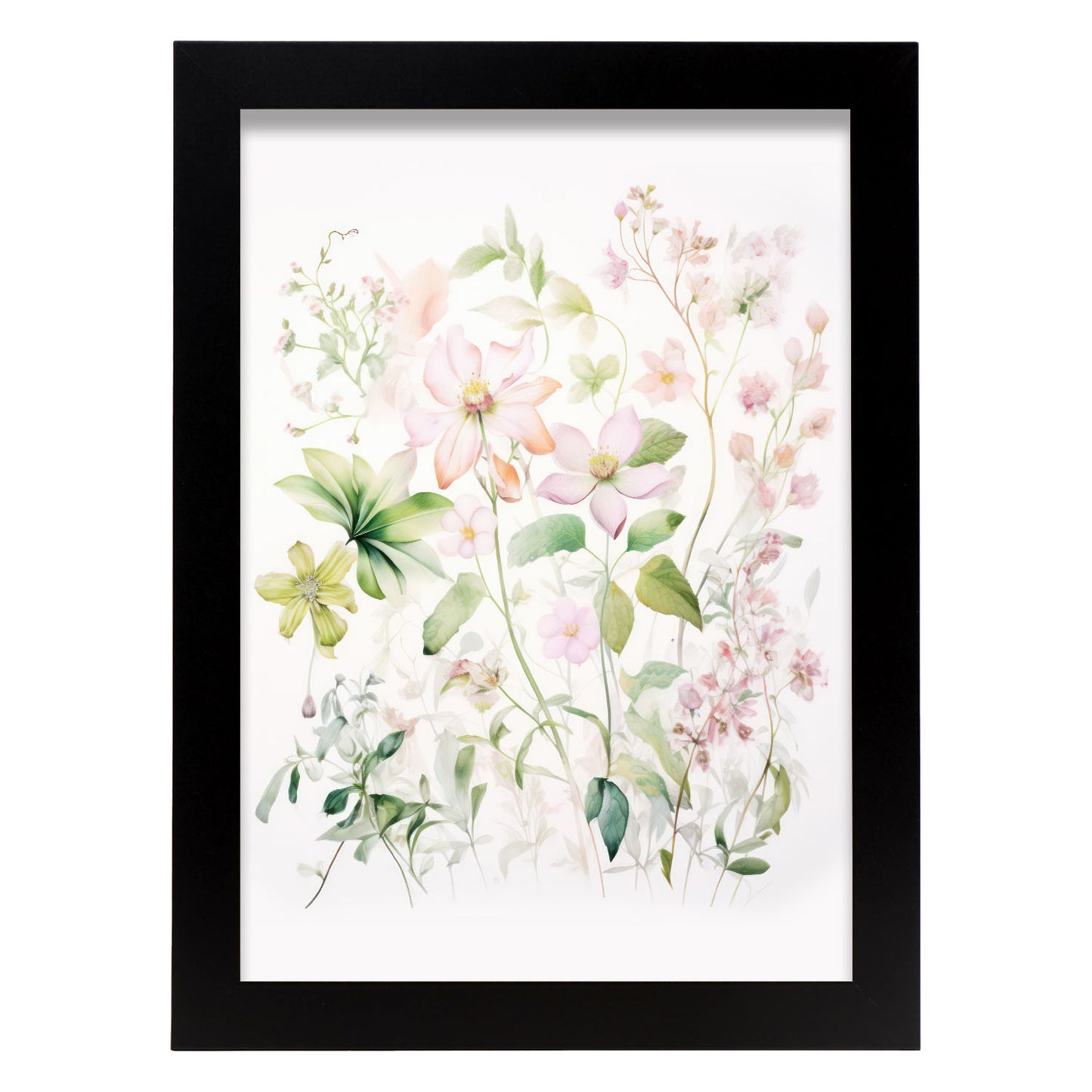 Nacnic Las flores violetas Lamina. En Impresiones de vivero de plantas. Estampados decorativos estéticos para su sala de estar, dormitorio, hogar