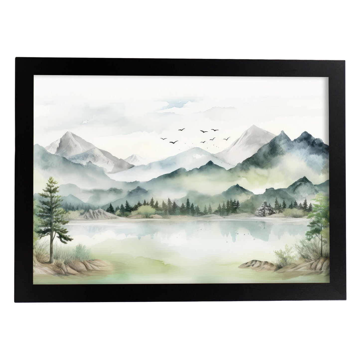 Nacnic Las colinas 1 Lamina. En Impresiones de guardería de vista colorida. Estampados decorativos estéticos para su sala de estar, dormitorio, hogar