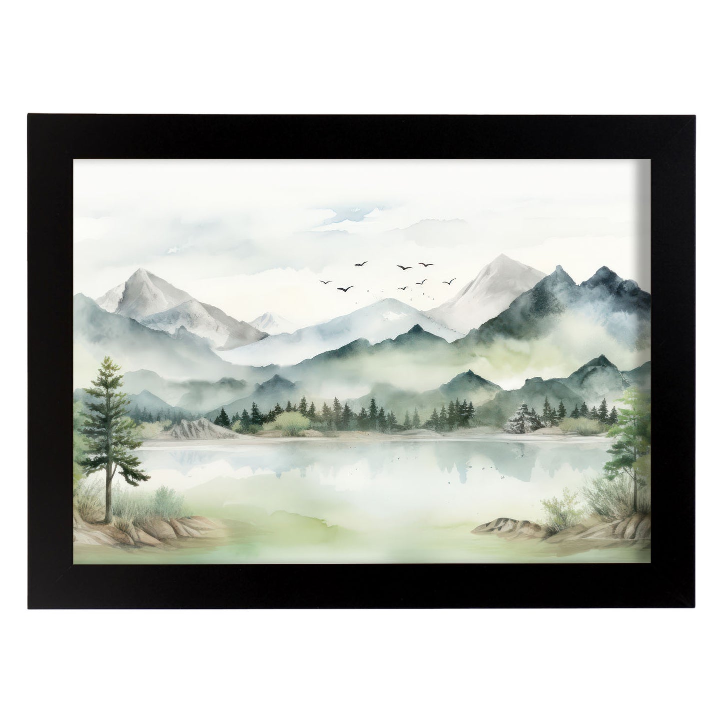 Nacnic Las colinas 1 Lamina. En Impresiones de guardería de vista colorida. Estampados decorativos estéticos para su sala de estar, dormitorio, hogar