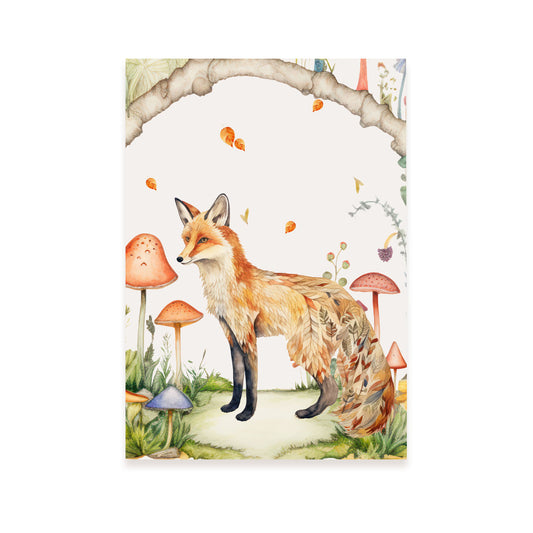 Lámina Nacnic El Zorro y los Hongos y Guardería