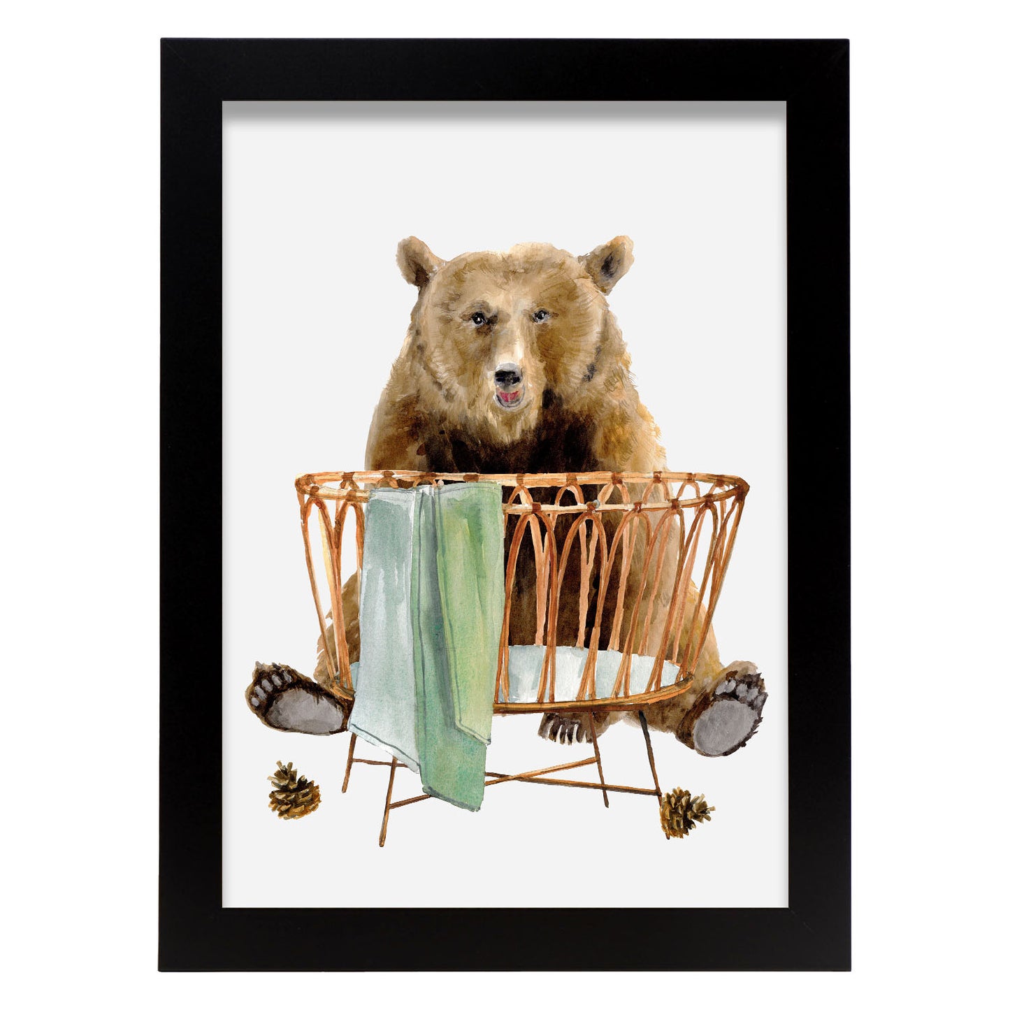 Nacnic Oso de manchas Lamina. En Animales impresos para guardería. Estampados decorativos estéticos para su sala de estar, dormitorio, hogar