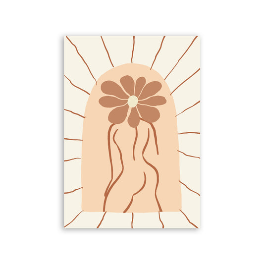 Lámina Nacnic Cuerpo y Flor para Yoga en Casa