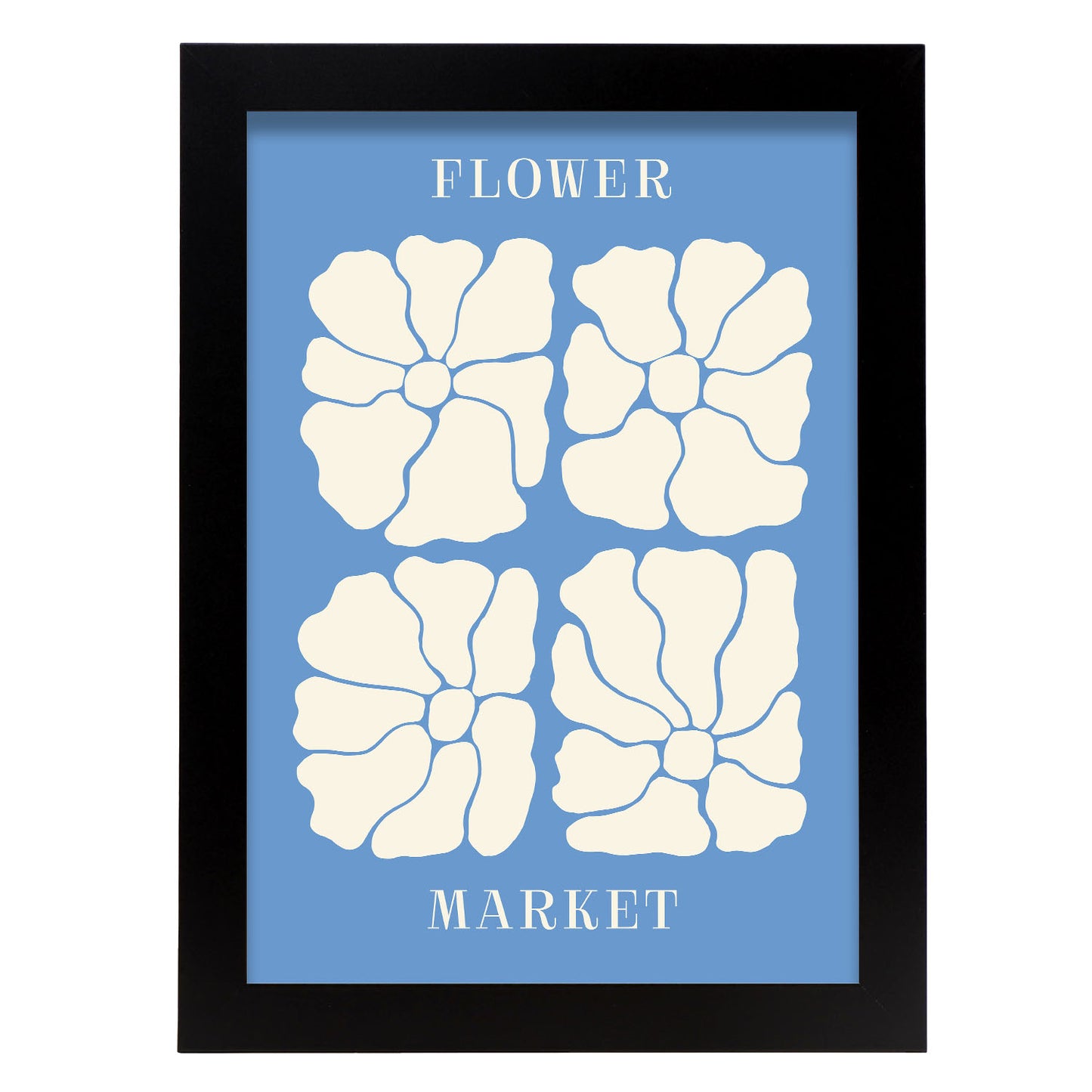 Lamina Nacnic de Mercado de Flores Azul para Yoga en Casa