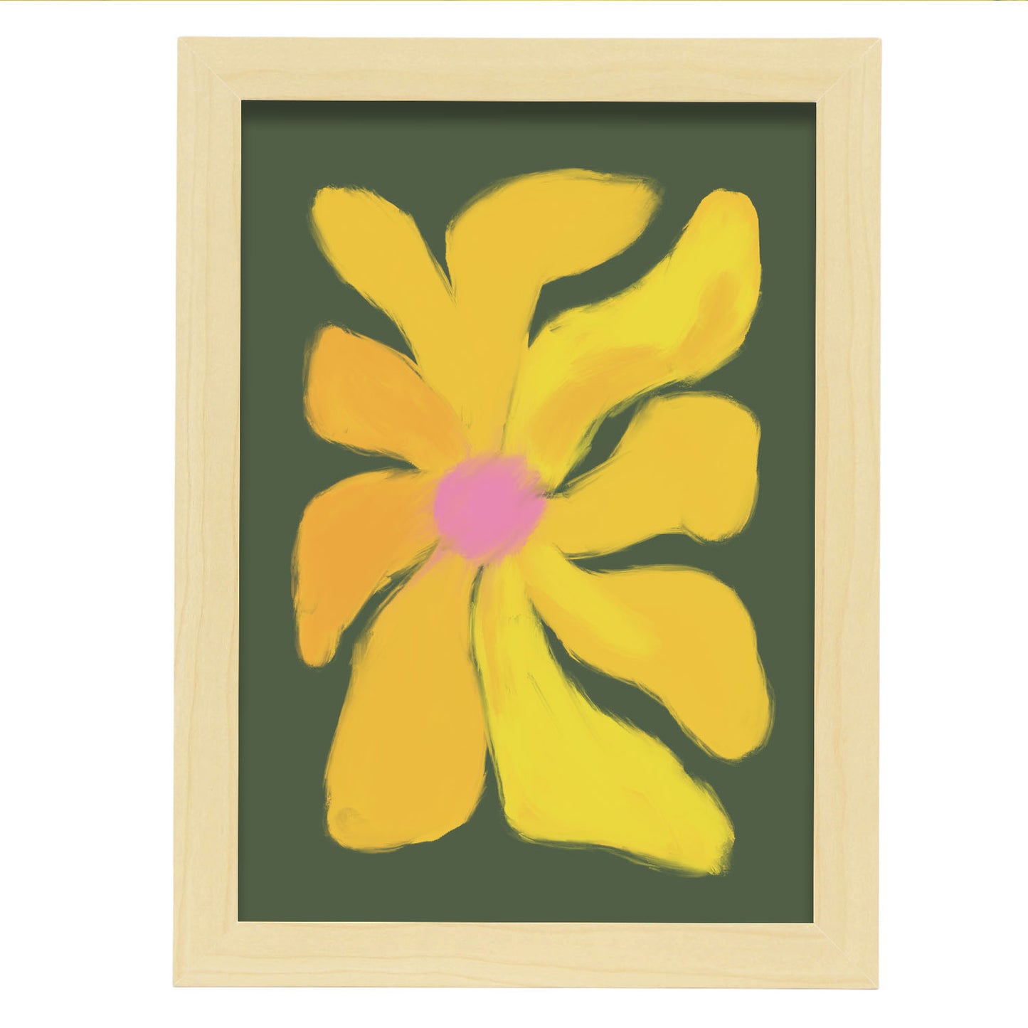 Lamina Nacnic Flor Amarilla